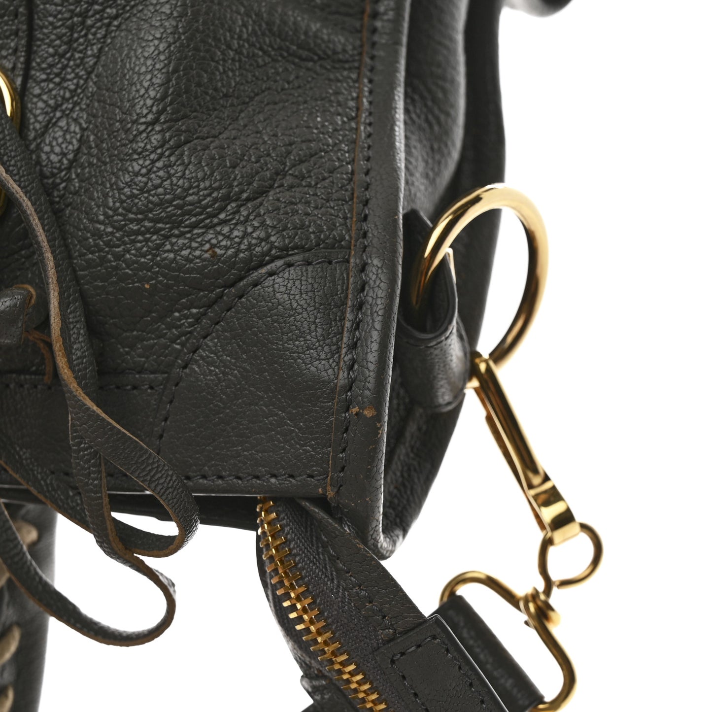 Chevre Gold Metallic Edge Hardware S City Gris Acier