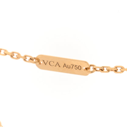 Van Cleef & Arpels 18K Yellow Gold Mother of Pearl Vintage Alhambra Pendant Necklace 5 of 5