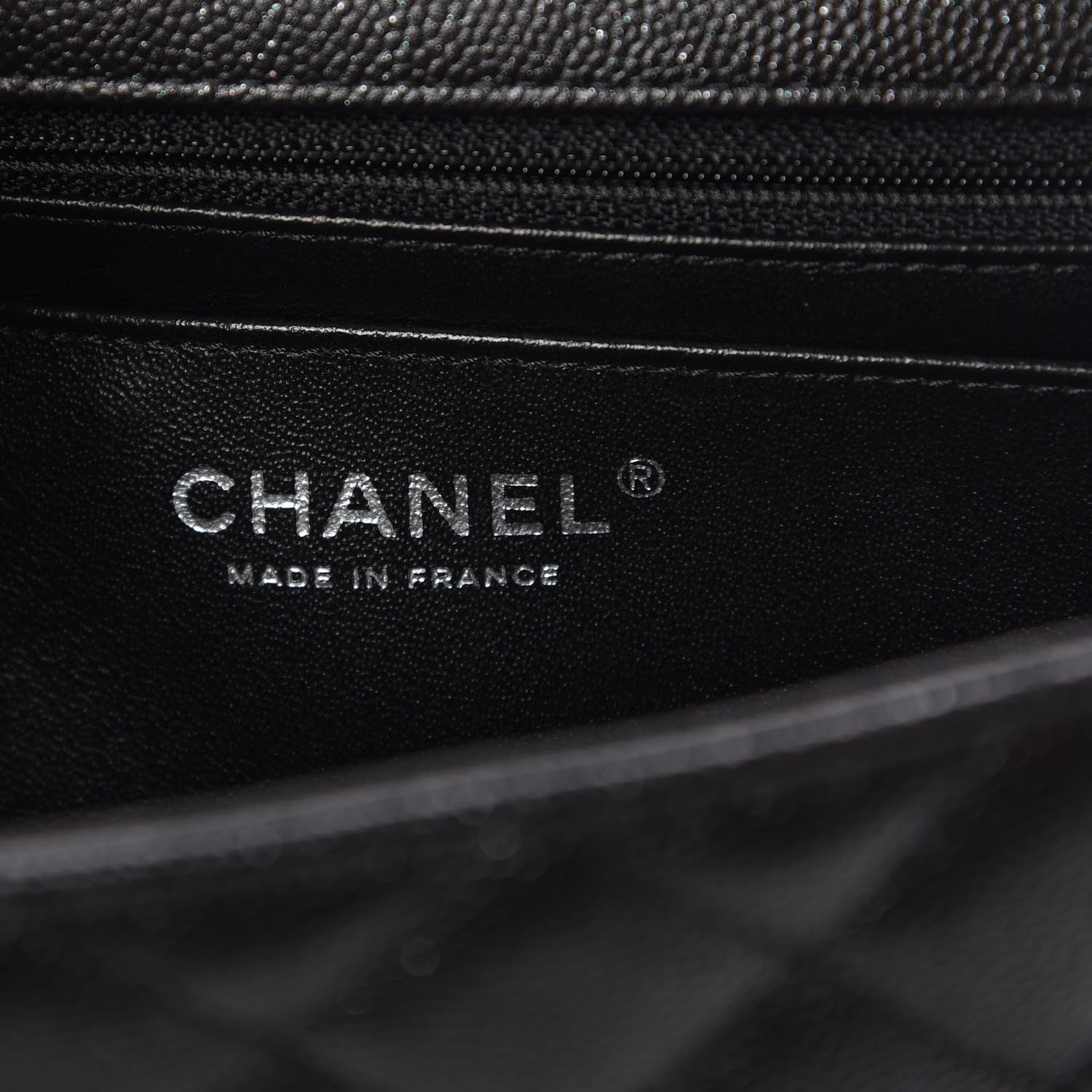 Chanel Iridescent Caviar Quilted Mini Rectangular Flap Black 6 of 10