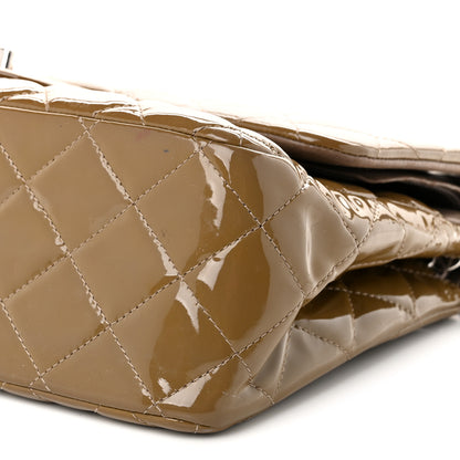 Chanel Patent Calfskin Quilted Jumbo Double Flap Grey 10 of 12