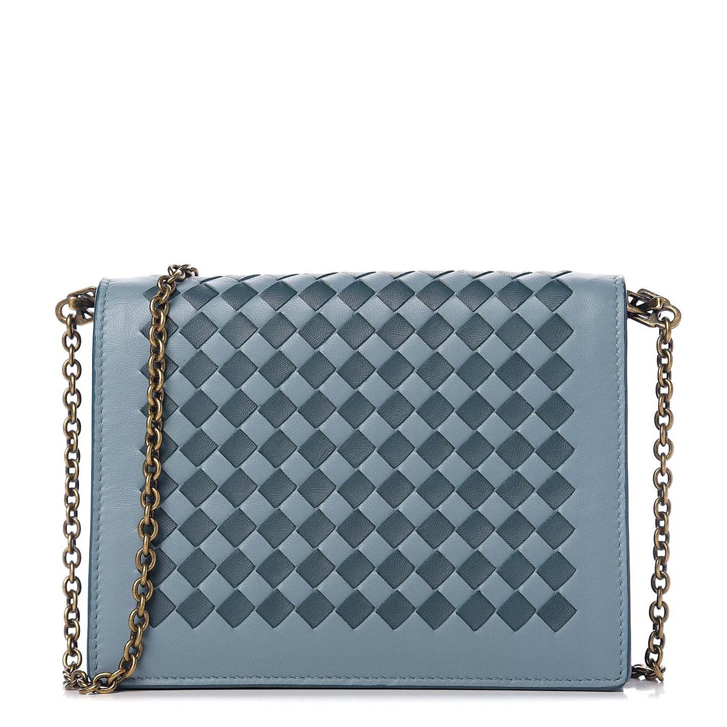 Nappa Intrecciato Checker Chain Wallet Tweedia Brighton