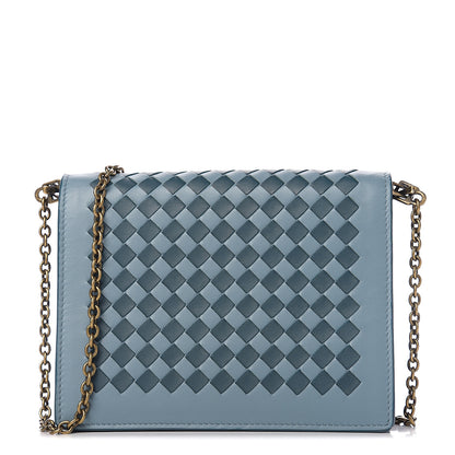 Bottega Veneta Nappa Intrecciato Checker Chain Wallet Tweedia Brighton 1 of 9