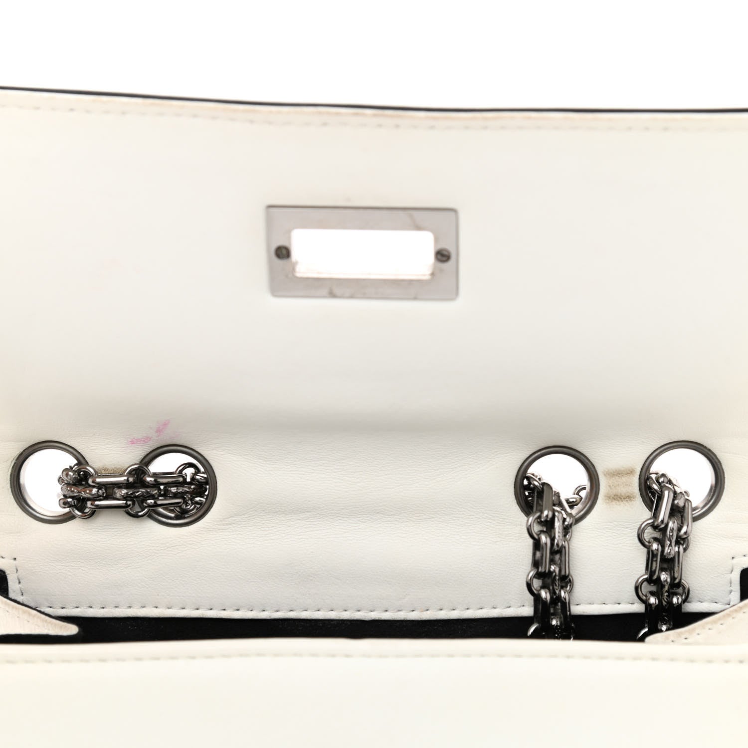 Chanel Lambskin Mademoiselle Flap White 9 of 13