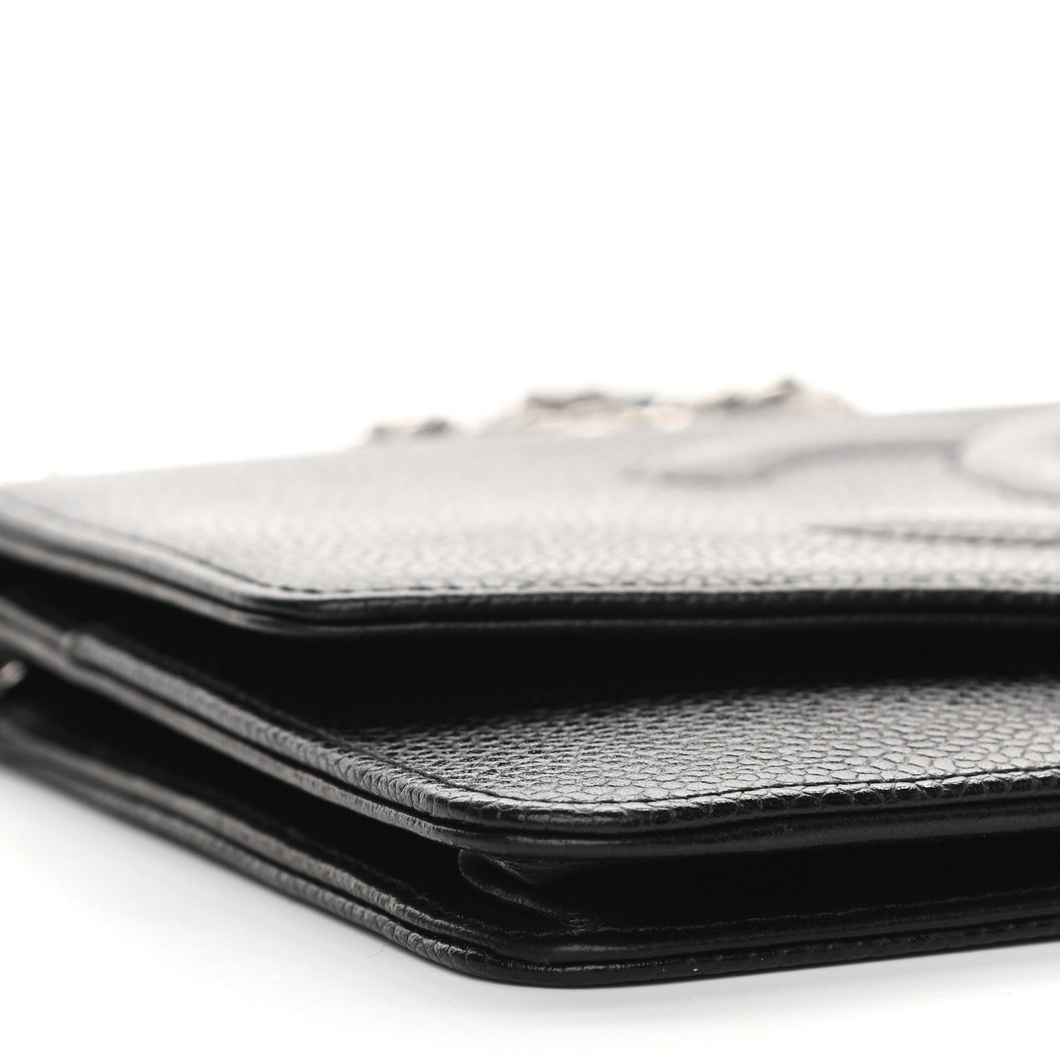 Chanel Caviar Timeless CC Wallet On Chain WOC Black 9 of 10