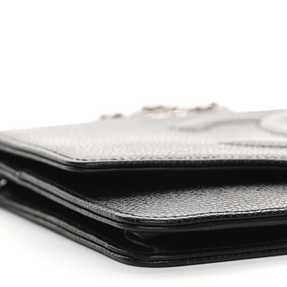 Chanel Caviar Timeless CC Wallet On Chain WOC Black 9 of 10