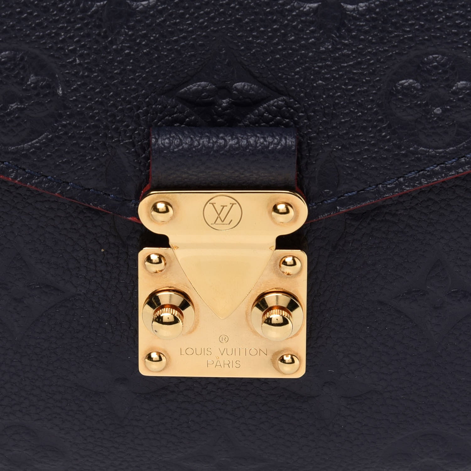 Louis Vuitton Empreinte Pochette Metis Marine Rouge 9 of 13
