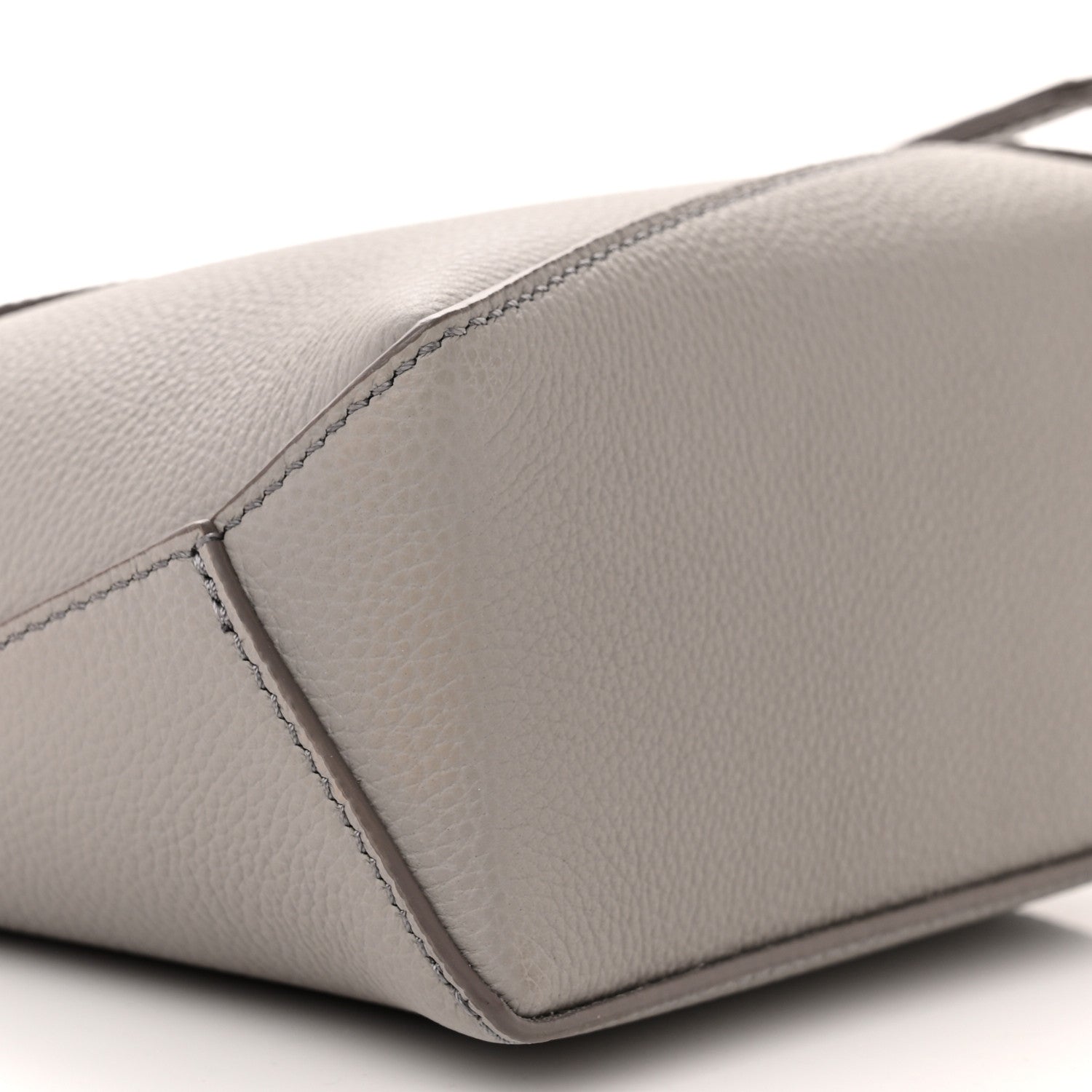 Loewe Soft Grained Calfskin Mini Puzzle Edge Bag Pearl Grey 9 of 10