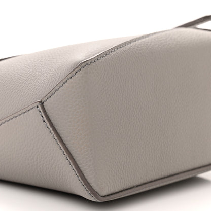 Loewe Soft Grained Calfskin Mini Puzzle Edge Bag Pearl Grey 9 of 10