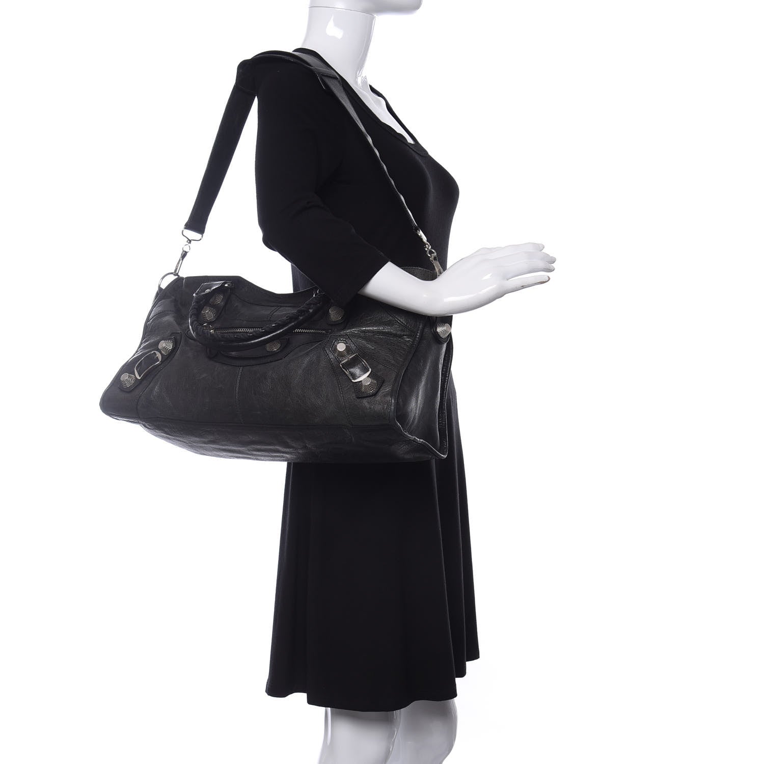 Balenciaga Agneau Giant 21 Silver Hardware Part Time Black 2 of 12