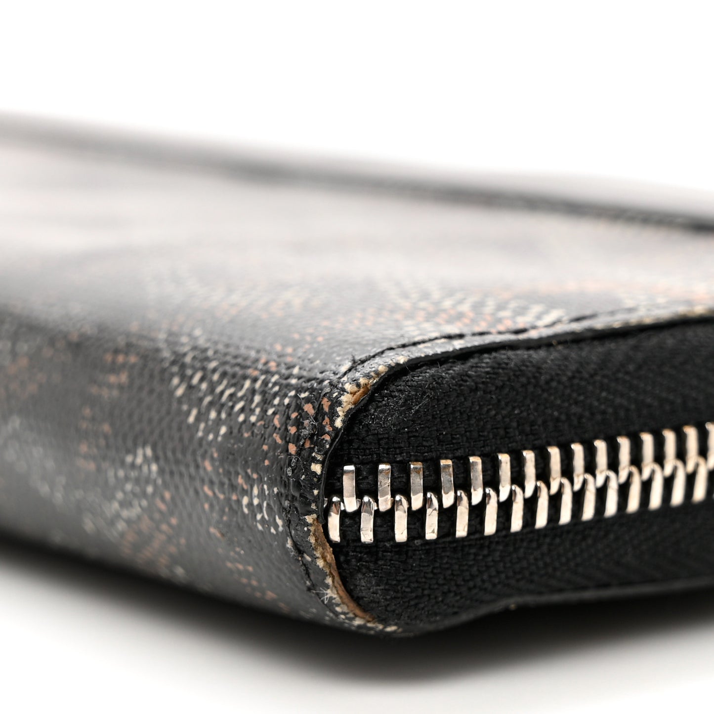 Goyardine Matignon Zip Around GM Wallet Black