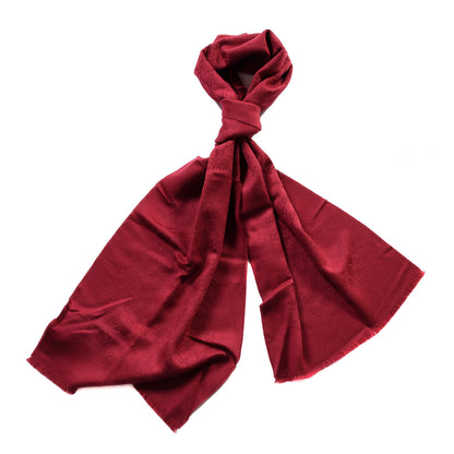 Gucci Cashmere GG Monogram Gem Lux Scarf Bordeaux 1 of 5