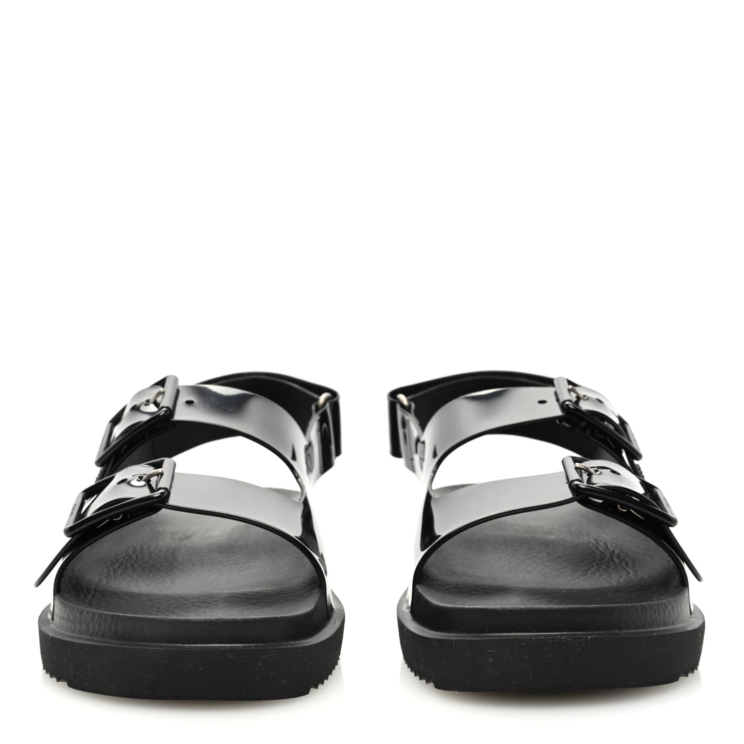 Gucci Rubber Mini Double G Womens Isla Dad Sandals 39 Black 3 of 7
