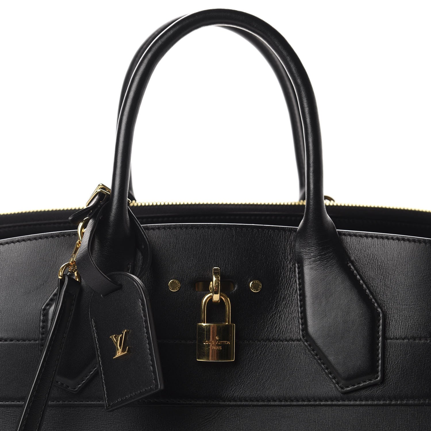 Louis Vuitton Veau Satin City Steamer GM Black 9 of 9