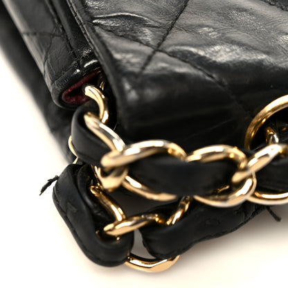 Chanel Lambskin Quilted Jumbo Single Flap Black 13 of 14
