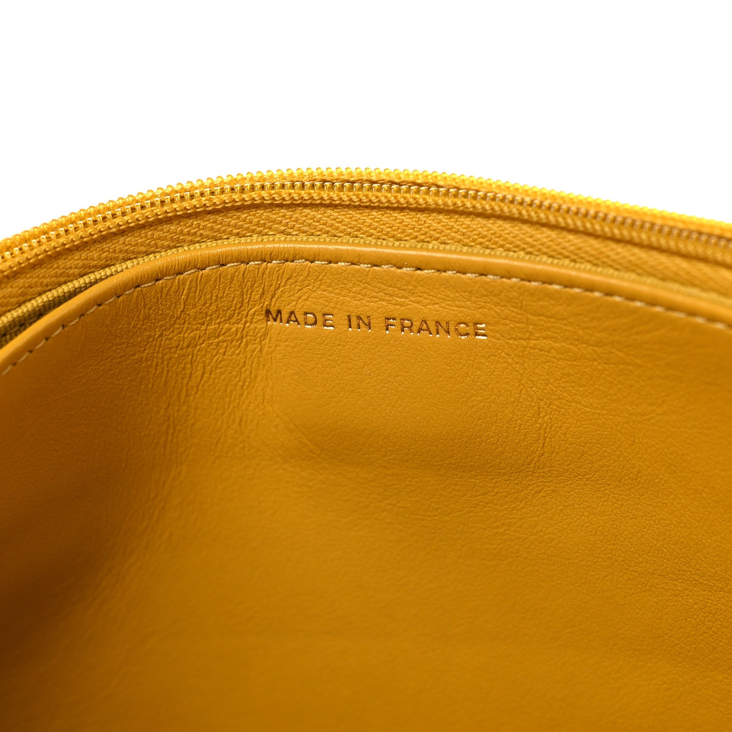 Caviar Quilted Wallet on Chain WOC Yellow