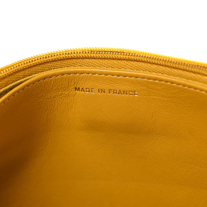Chanel Caviar Quilted Wallet on Chain WOC Yellow 7 of 11