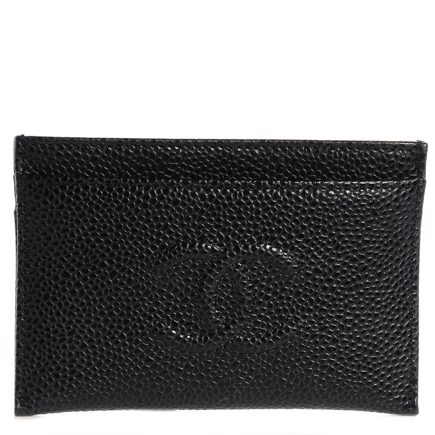 Chanel Caviar Timeless CC Card Holder Black 1 of 9