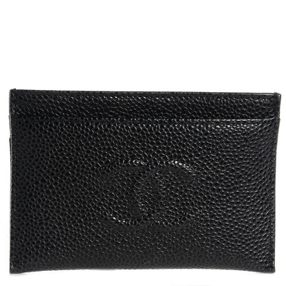 Chanel Caviar Timeless CC Card Holder Black 1 of 9