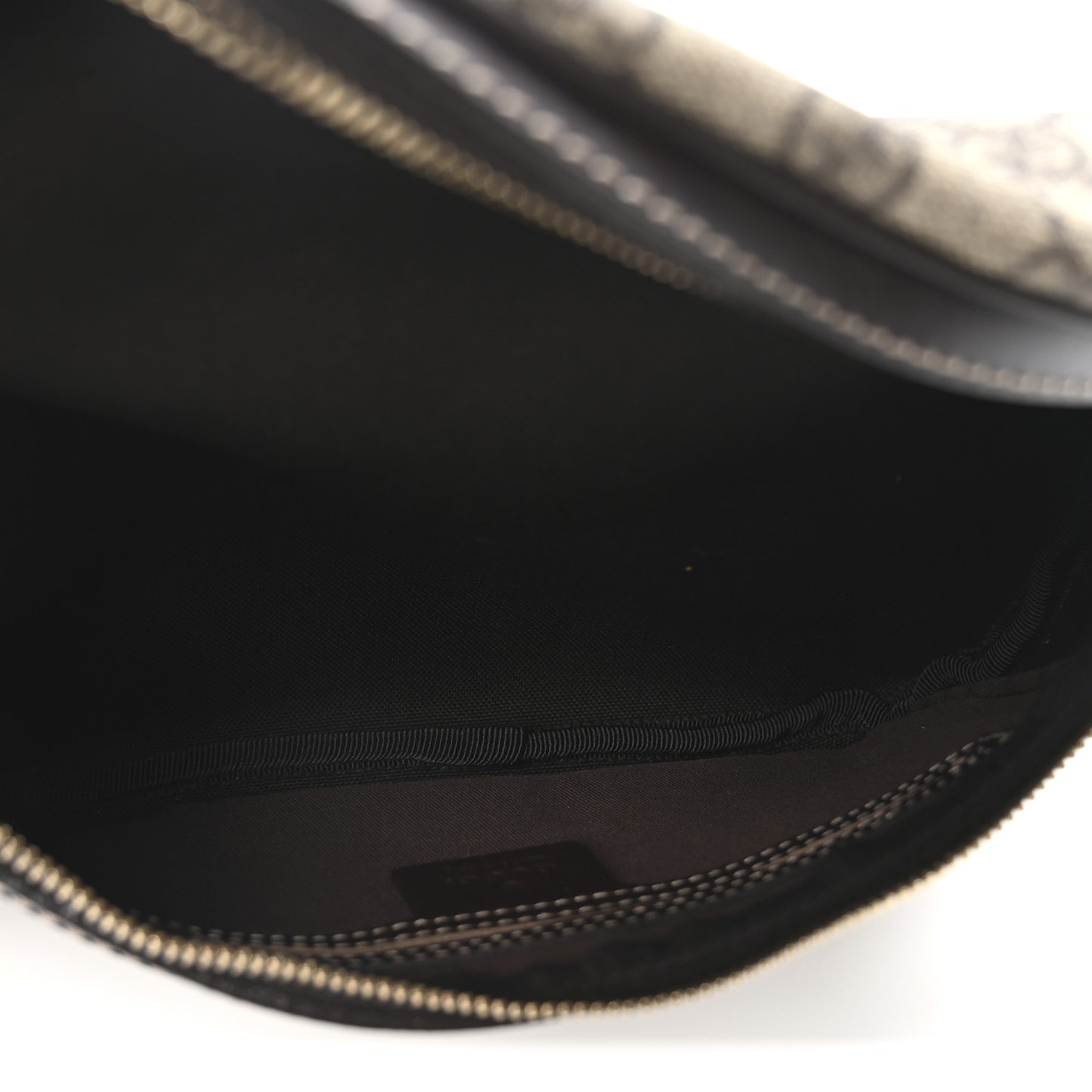 GG Supreme Monogram Belt Bag Dark Brown