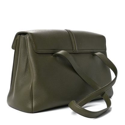 Celine Grained Calfskin Medium Soft 16 Bag Dark Olive 3 of 10