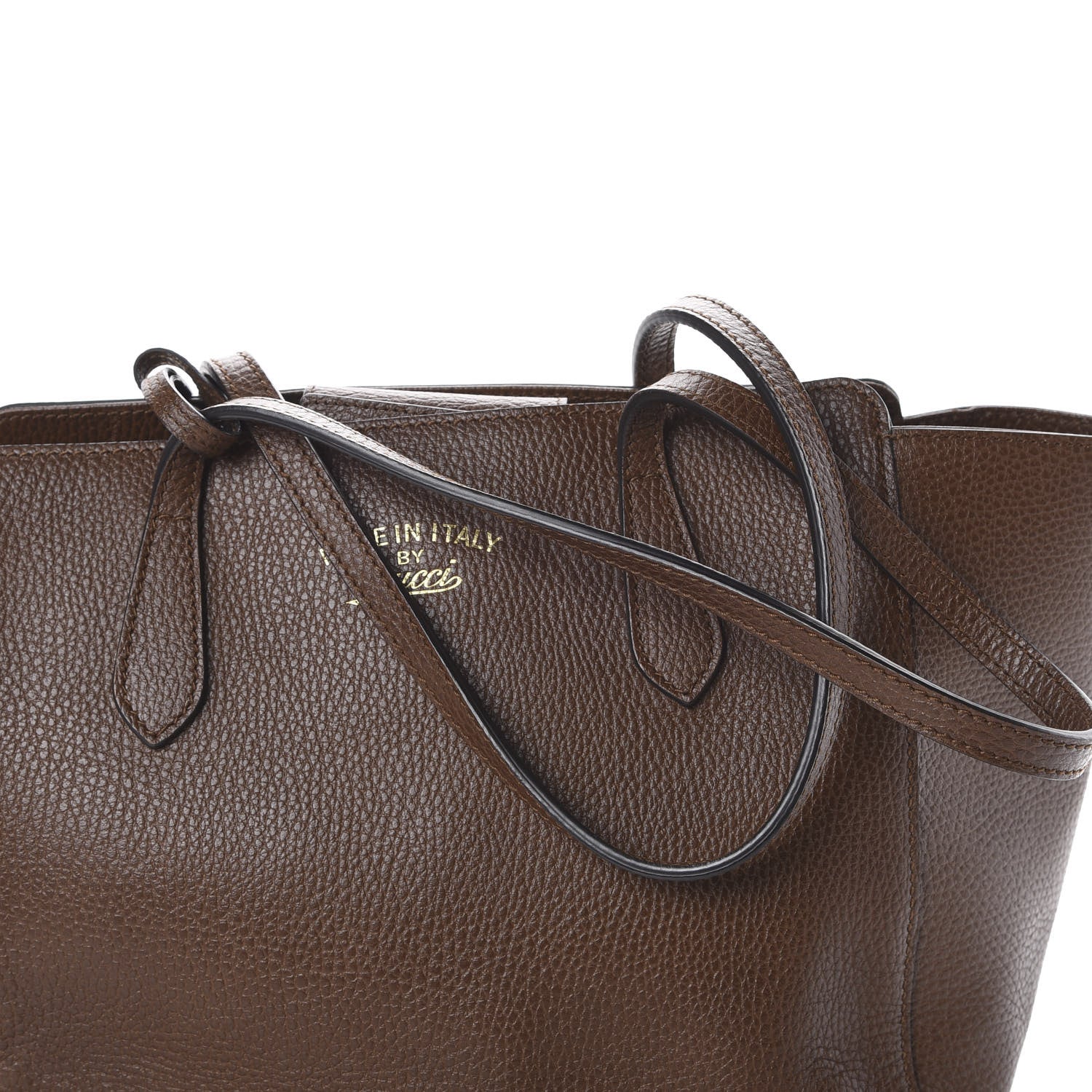 Gucci Dollar Calfskin Small Swing Tote Nut Brown 9 of 9