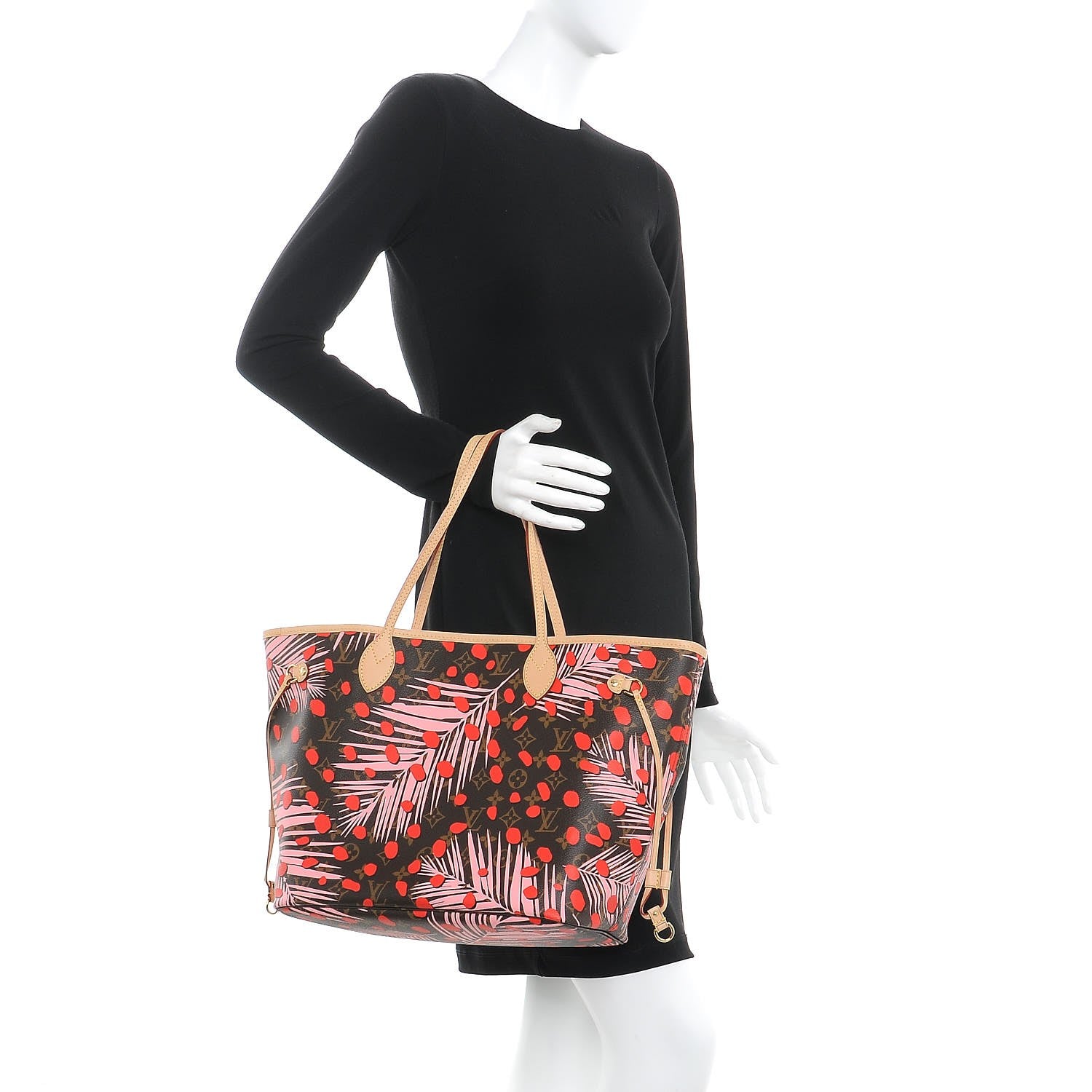 Louis Vuitton Monogram Jungle Dots Neo Neverfull MM Sugar Pink Poppy 2 of 7