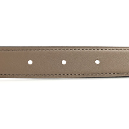 Hermes Swift Epsom Enamel 24mm Belt 85 Etain White 3 of 7