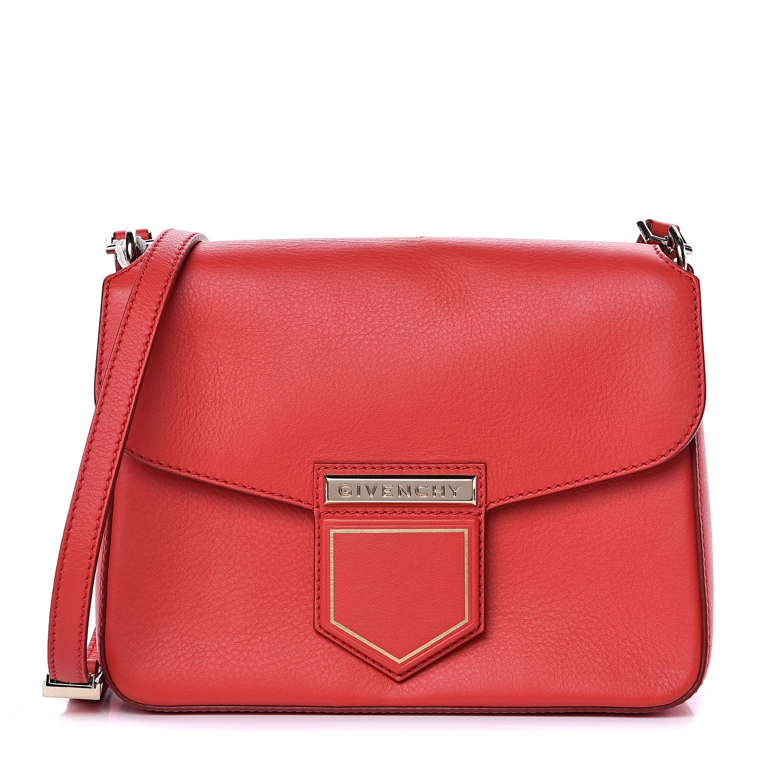 Givenchy Calfskin Medium Nobile Shoulder Bag Red 1 of 10