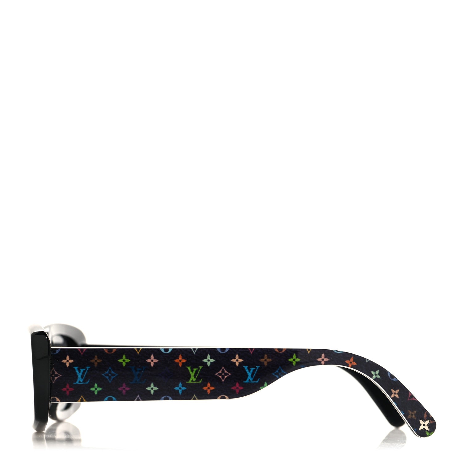 Louis Vuitton LV X TM Acetate Monogram Multicolor Sunglasses Z2709W Black 3 of 7
