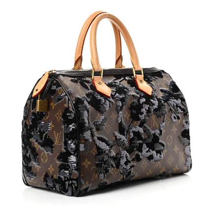 Louis Vuitton Monogram Fleur De Jais Sequins Speedy 30 2 of 14