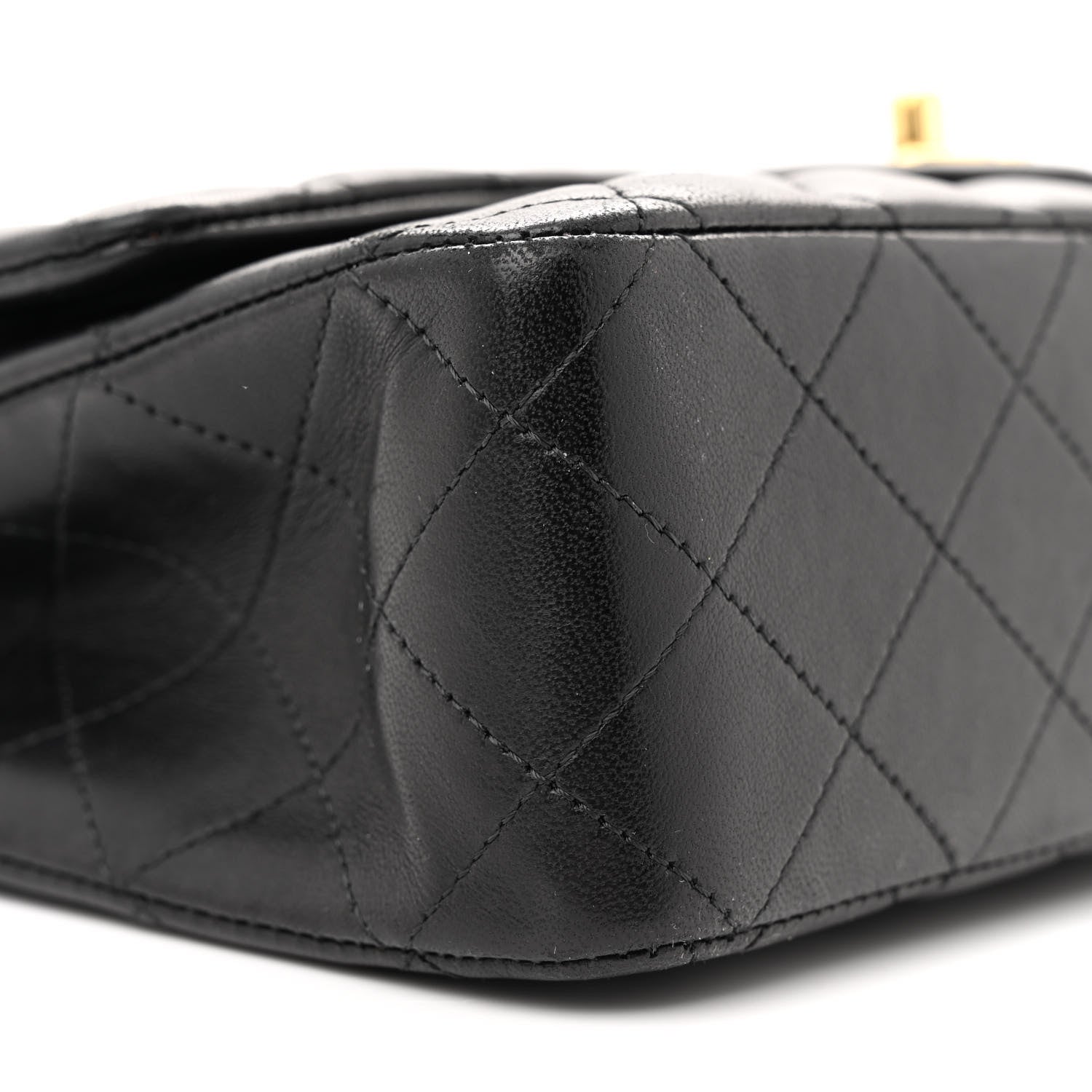 Chanel Lambskin Quilted Medium Double Flap Black 9 of 13