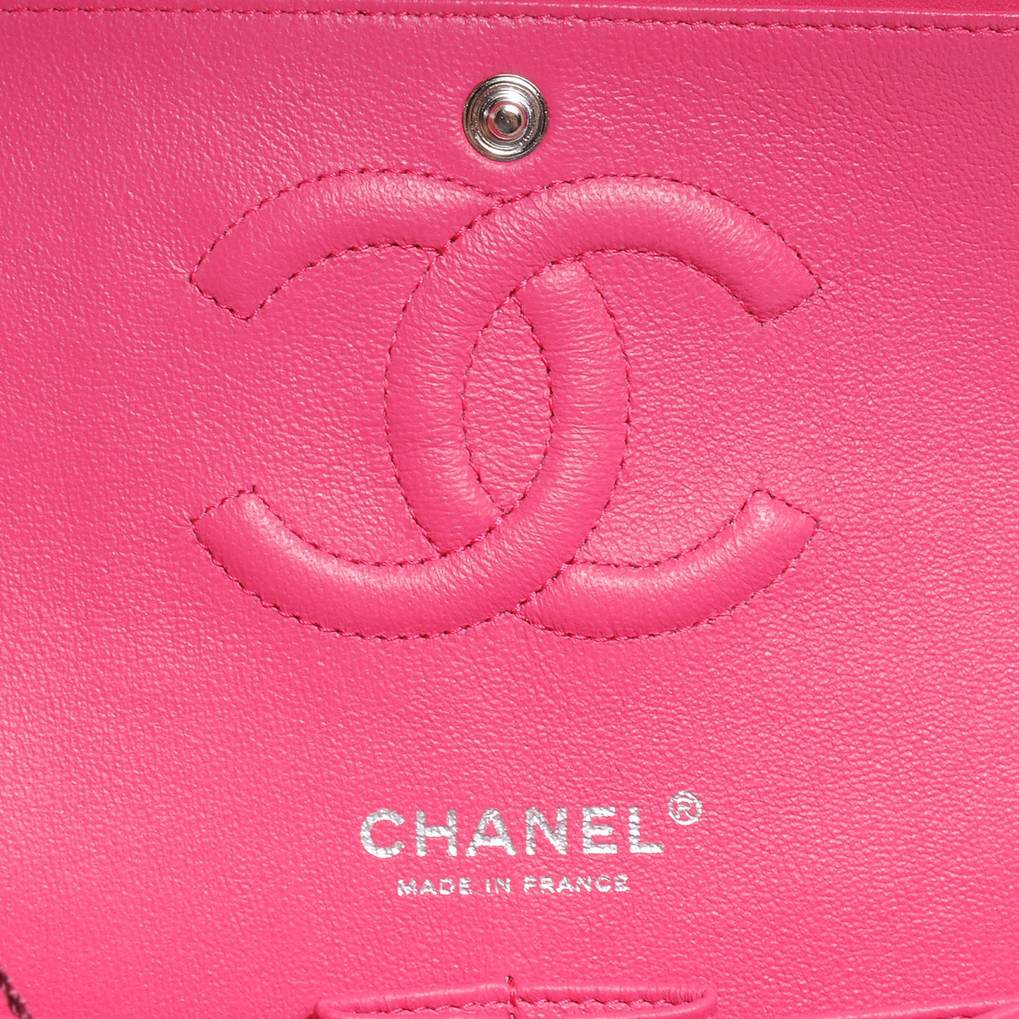 Lambskin Medium Double Flap Pink