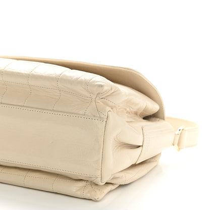 Chanel Lambskin Chocolate Bar Shoulder Bag White 10 of 13