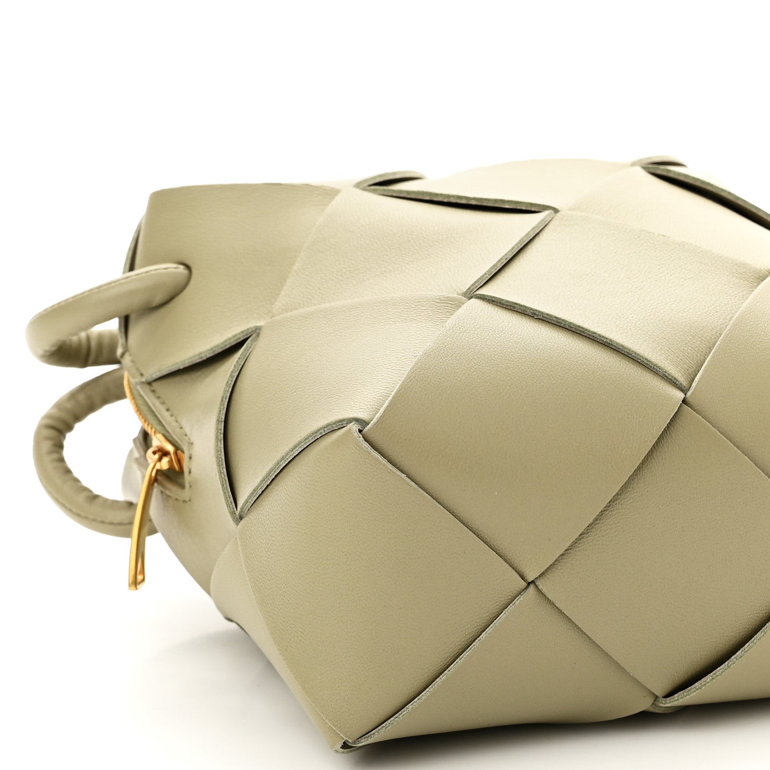 Bottega Veneta Lambskin Maxi Intrecciato Mini Cassette Camera Bag Travertine 8 of 9