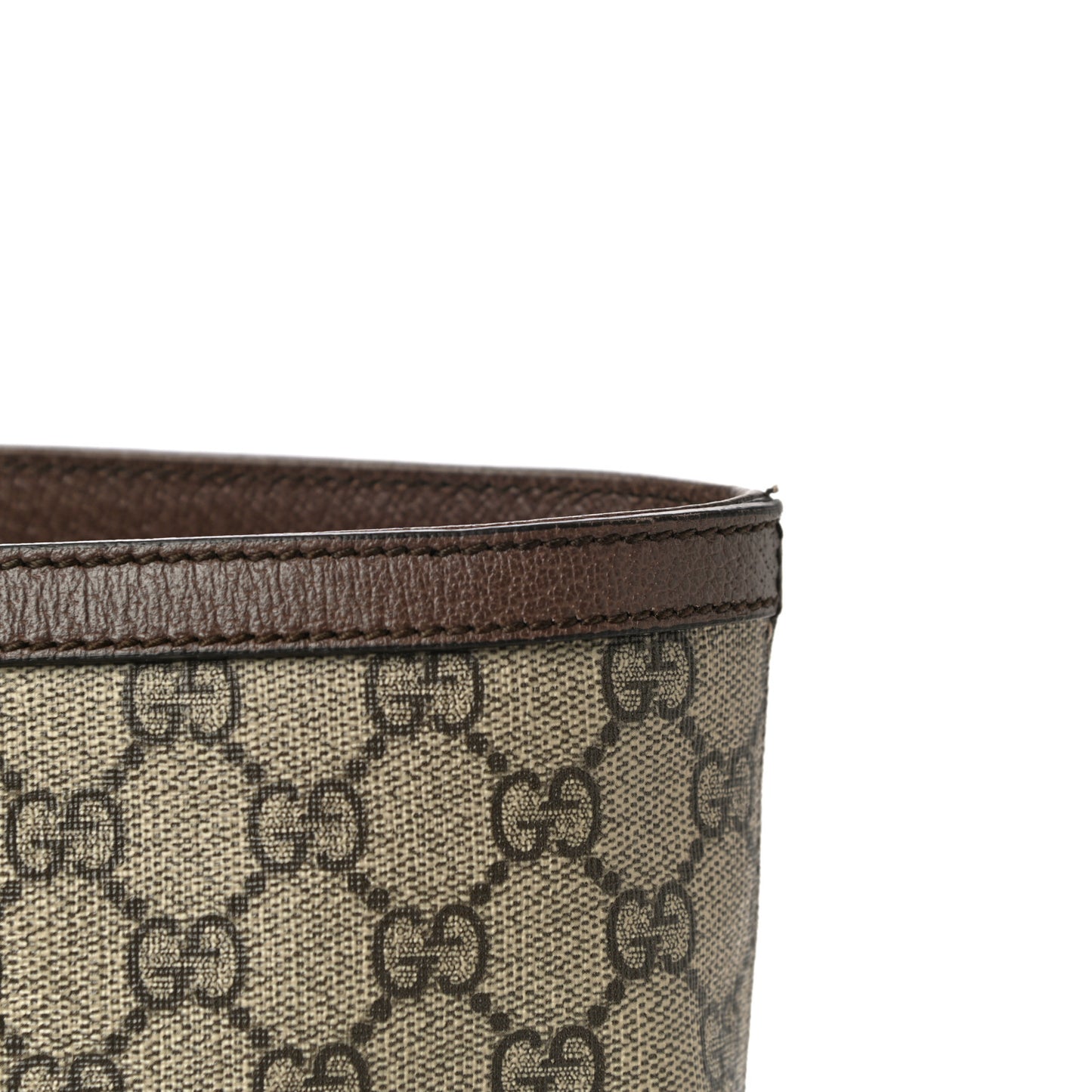 GG Supreme Monogram Medium Ophidia Shopping Tote Brown