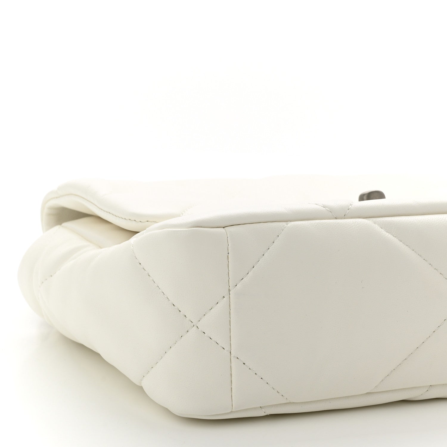 Chanel Lambskin Quilted Medium Chanel 19 Flap White 9 of 11