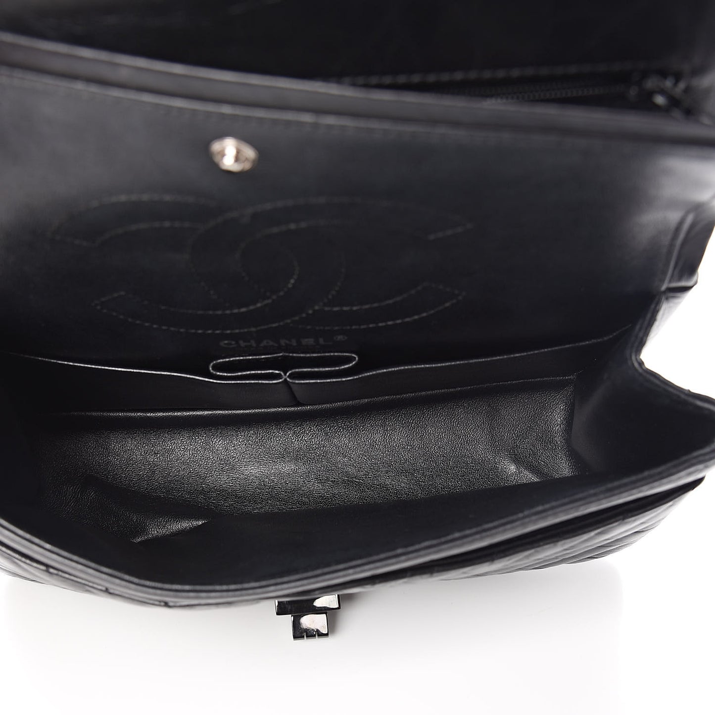 Aged Calfskin Chevron Quilted 2.55 Reissue 225 Flap So Black
