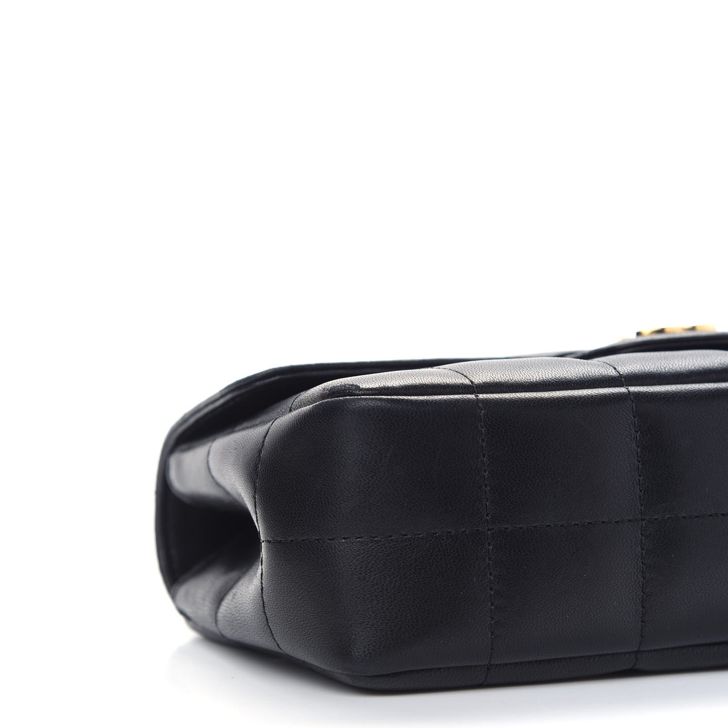 Lambskin Quilted Mini Chocolate Bar Flap Black