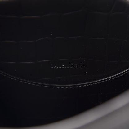 Balenciaga Semi Shiny Calfskin Crocodile Embossed Neo Classic Black Hardware S City Black 8 of 10