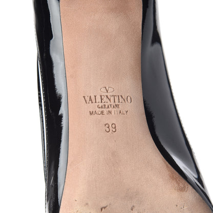 Valentino Garavani Patent PVC Glassglow Pumps 39 Black 9 of 13