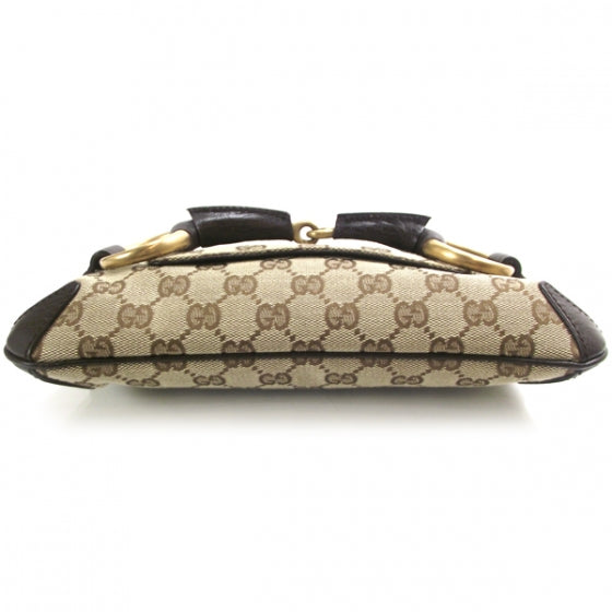 Gucci Monogram Horsebit Clutch Ebony 5 of 10