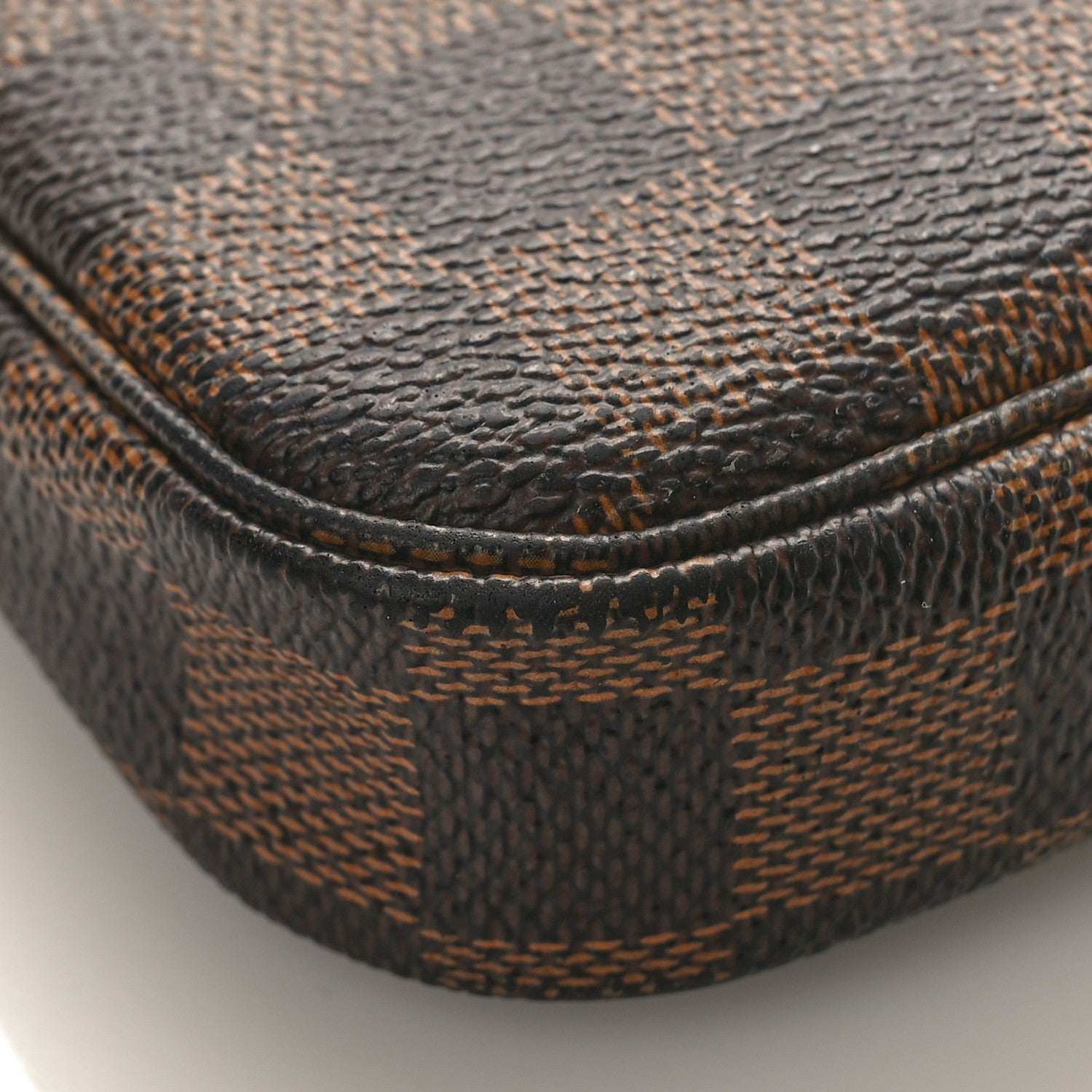 Louis Vuitton Damier Ebene Complice Trunks and Bags Mini Pochette Accessories Red 8 of 9