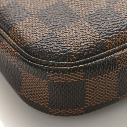 Louis Vuitton Damier Ebene Complice Trunks and Bags Mini Pochette Accessories Red 8 of 9