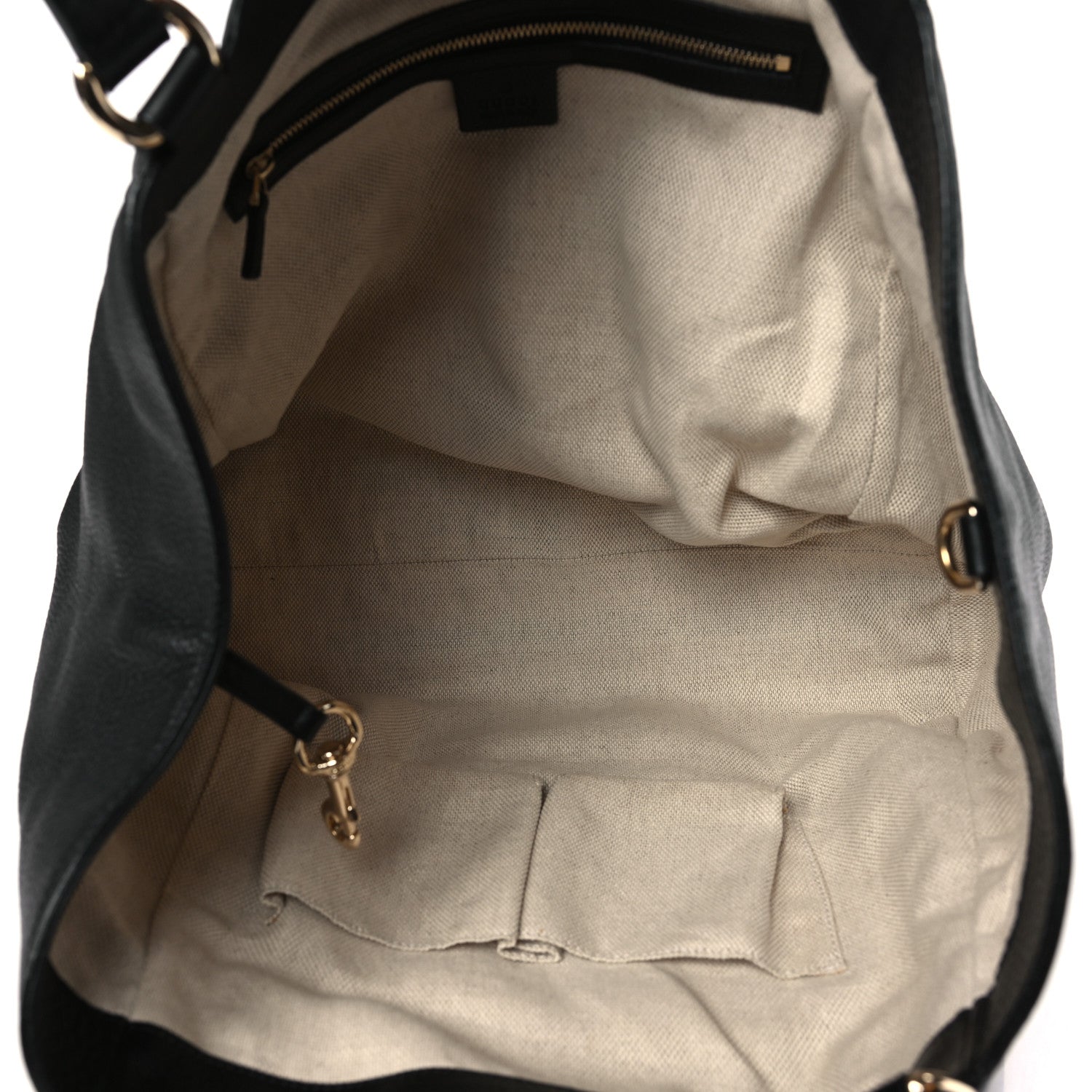 Gucci Pebbled Calfskin Medium Soho Shoulder Bag Black 4 of 8