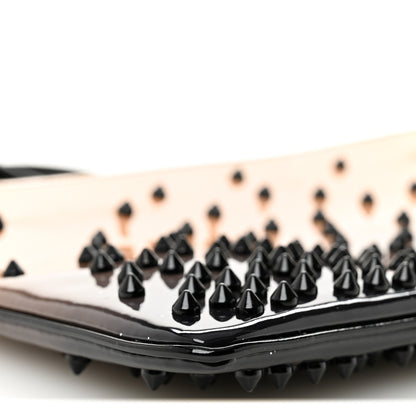Christian Louboutin Patent Degrade Loubiposh Spiked Clutch Nude Black 9 of 10