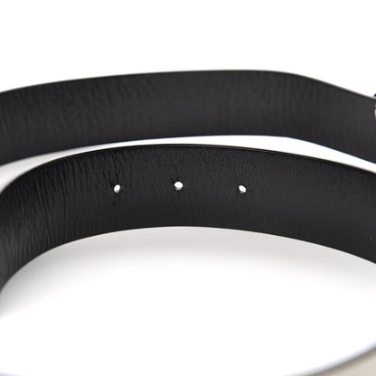 Chanel Calfskin CC Reversible Belt 85 White Black 4 of 6