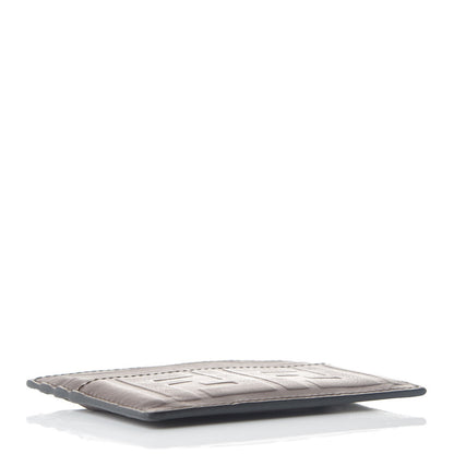 Fendi Vitello Grace FF 1974 Embossed Card Holder Moresco 4 of 8