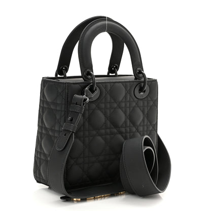 Christian Dior Ultra Matte Calfskin Cannage Small My ABCDior Lady Dior Black 3 of 10