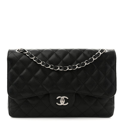 Chanel Caviar Quilted Jumbo Double Flap Black 1 of 23