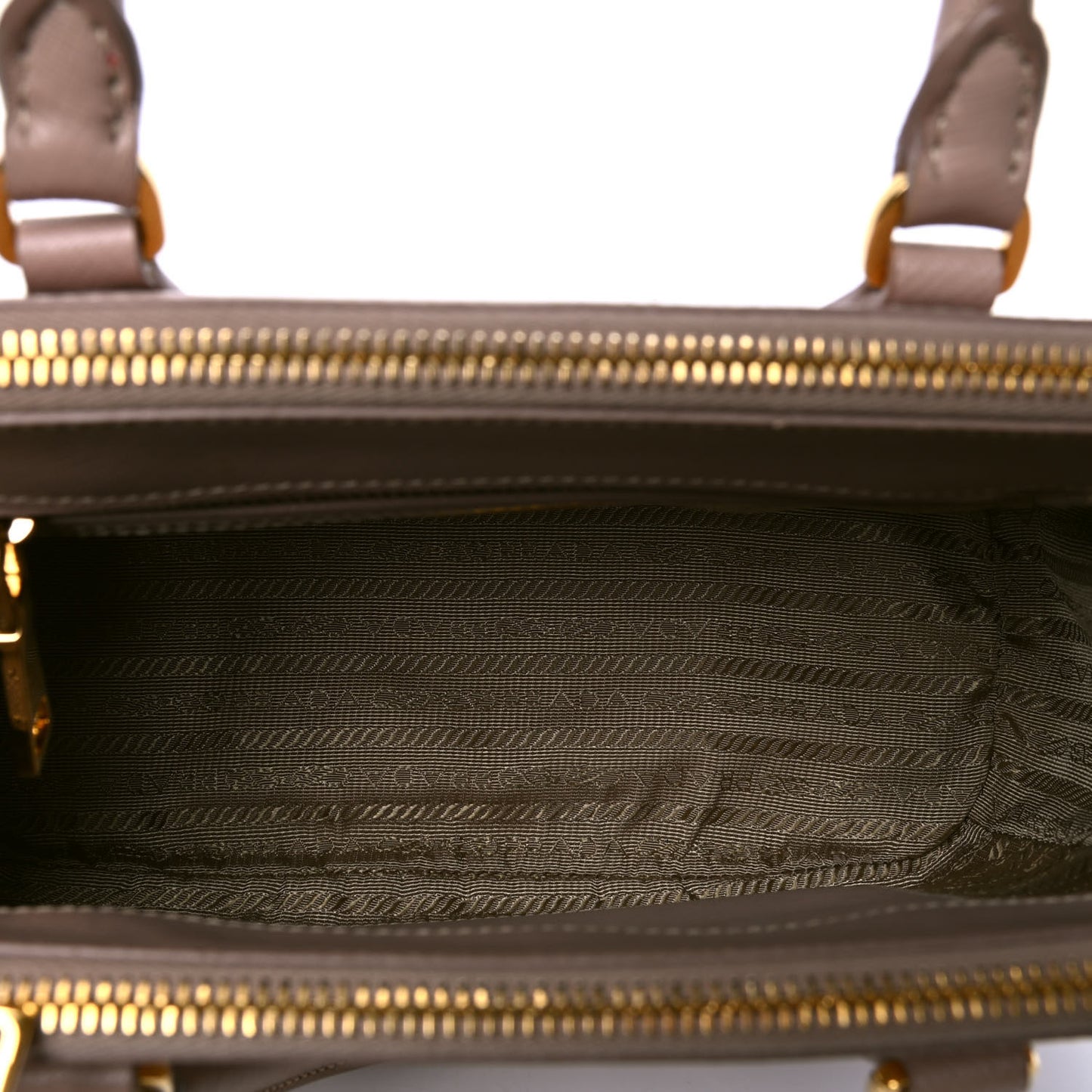 Saffiano Mini Galleria Double Zip Tote Cammeo